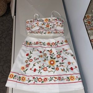 Forever 21 floral 2 piece set